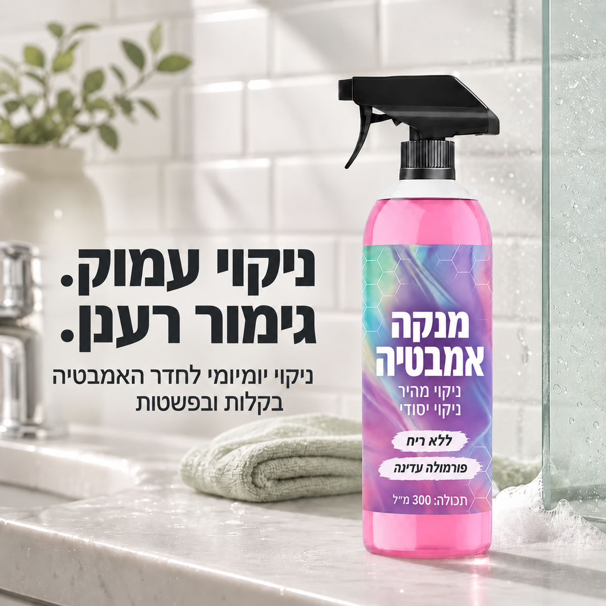 ELYMONT מנקה חדר אמבטיה